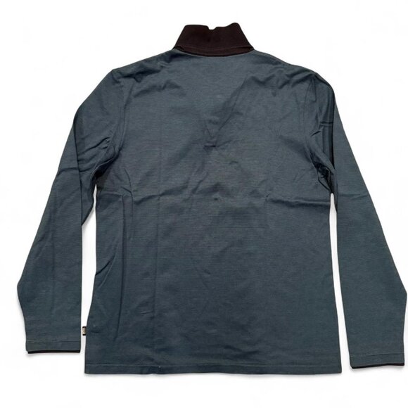 Dark blue Hugo Boss long sleeve polo shirt - Picture 2 of 5